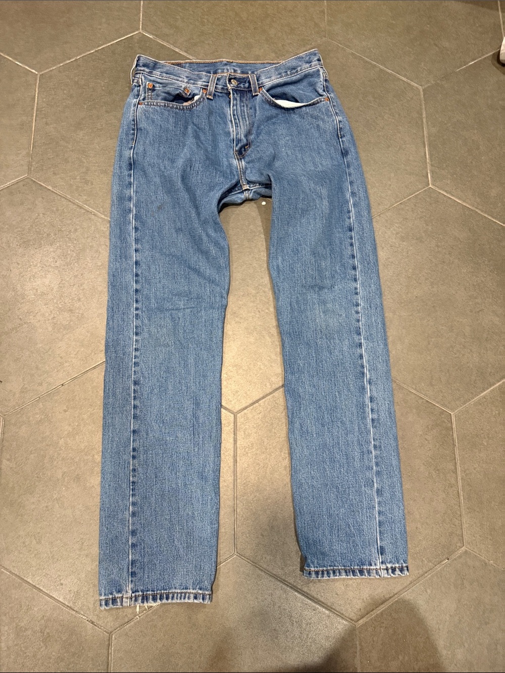Levi's Men's Straight-Leg Denim Jeans in Light Blue